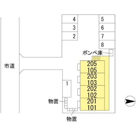 サンテラスＰｉｘｙの区画図