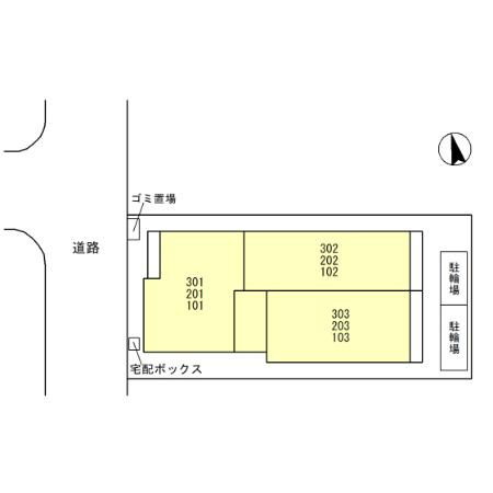 メリヤス鳴尾の区画図