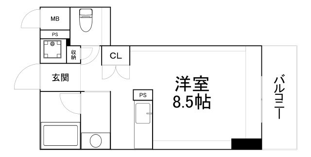 【間取り】 | アーデンタワー南堀江