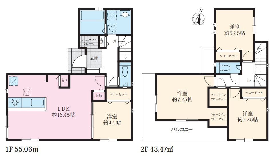 明石市魚住町清水の間取り