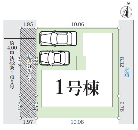 明石市魚住町清水の区画図
