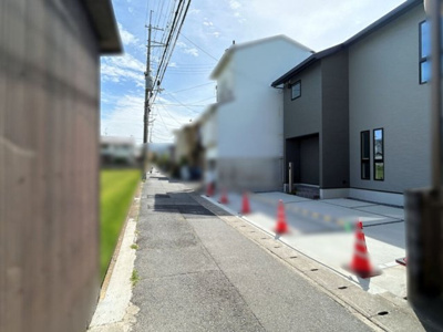 【前面道路含む現地写真】 | 山科区川田欠ノ上　新築戸建