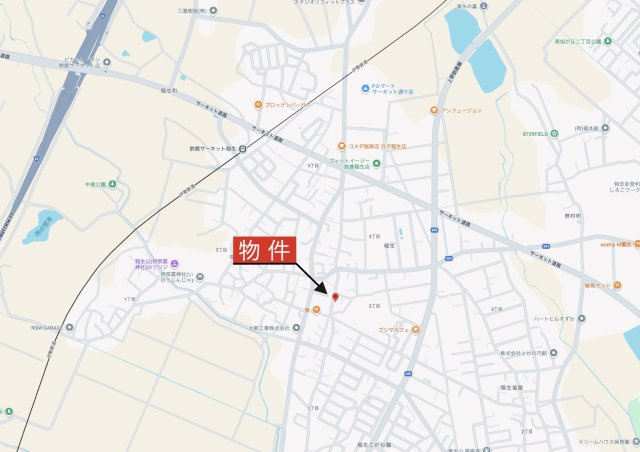 鈴鹿市稲生2丁目《全5区画》の地図|広域Map
