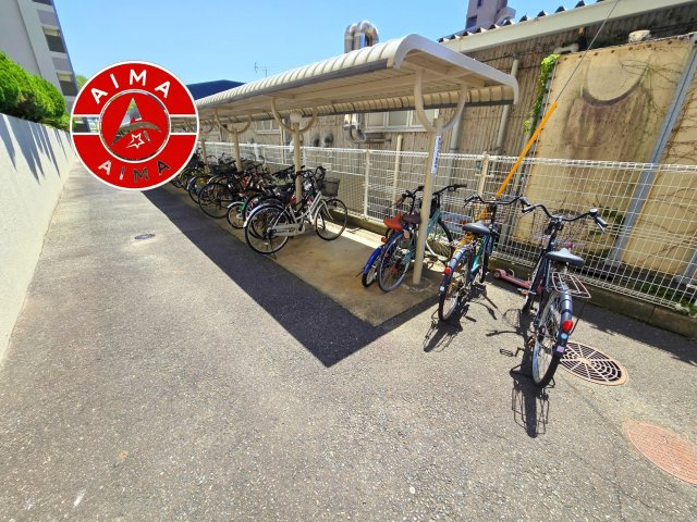 アムール和白駅の駐輪場|敷地内の駐輪場です。