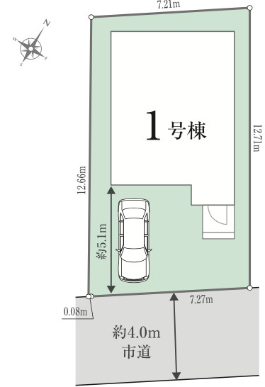 【仲介手数料無料】所沢市和ヶ原１期全１棟　所沢市の新築住宅なら西武ハウジングの区画図