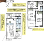北本市東間　新築戸建　全1棟　1号棟の画像