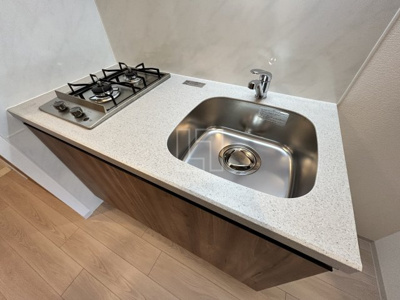 【キッチン】 | ファーストフィオーレ谷町六丁目フェリシア | ファーストフィオーレ谷町六丁目フェリシア　2口ガスシステムキッチン