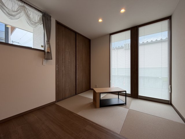 橿原市東坊城町　新築(全7区画）7号地 モデルハウスの和室|３帖の畳コーナー!(^^)!