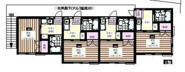 平和台1棟アパートの間取り