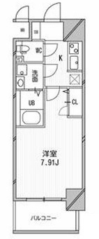 大阪市中央区農人橋１丁目の賃貸マンションの間取り