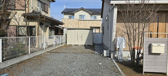 宇都宮市下平出町　戸建の駐車場|４台駐車可能