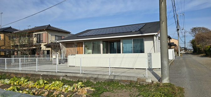 宇都宮市下平出町　戸建の外観|日当たり良好の平屋戸建て