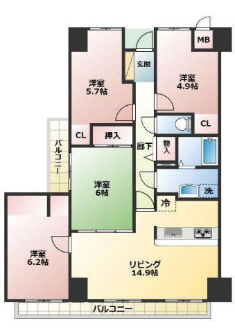 【間取り】 | サーパスシティ白川壱番館 | ☆間取り図☆