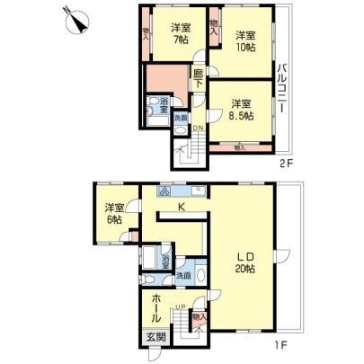 大東ハウスの間取り