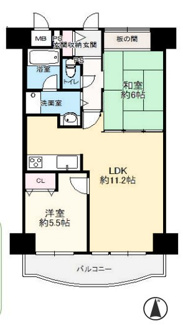 【間取り】 | パレスエクセル新伊丹. | お二人様におすすめの２LDKの間取りです♪