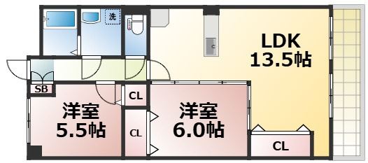 【間取り】 | SENSE巽東　仲介手数料無料