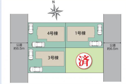 泉区緑園7丁目 新築戸建 7480万円の区画図