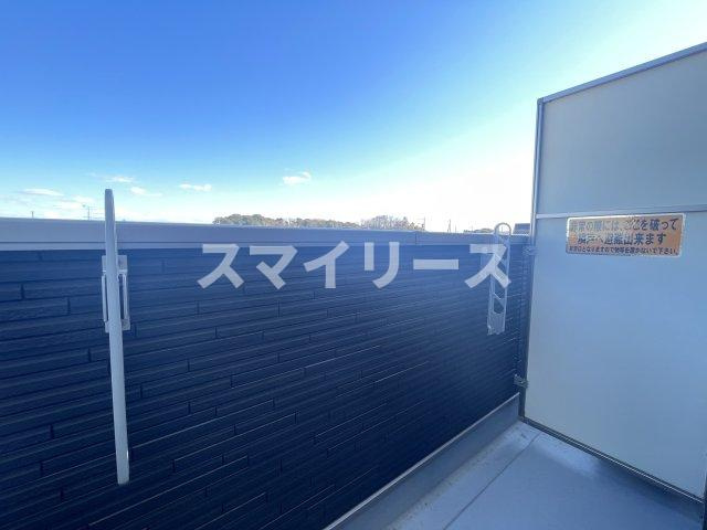 ボヌールメゾンBのバルコニー