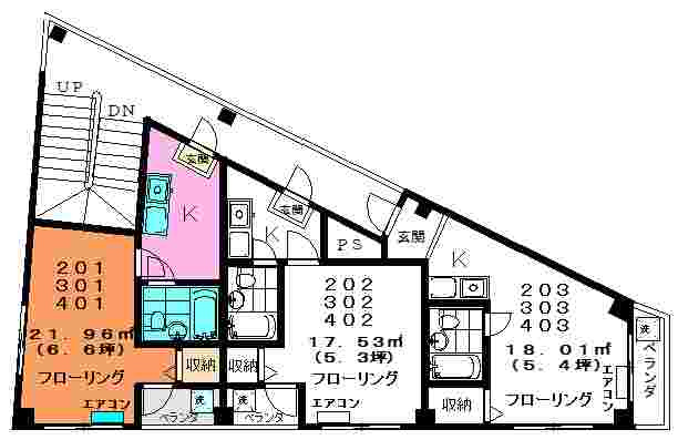 南東南西角部屋