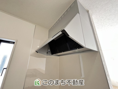  | CRADLE GARDEN小山市東間々田第7　2 | お手入れ簡単！スッキリとしていながら機能的な換気扇が標準で備わっています！
