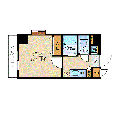 K＆W西新橋の間取り