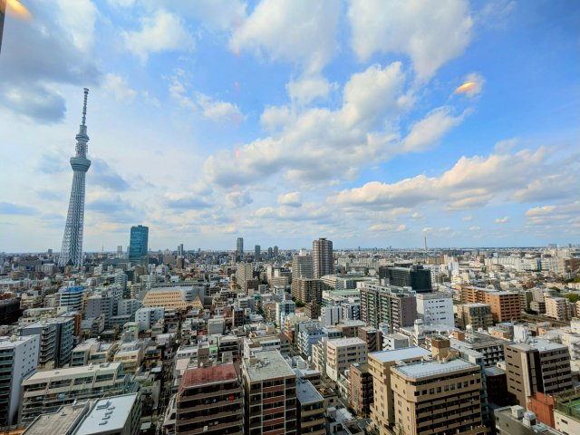 Brilliaタワー東京の展望|～リビングからの眺望写真～