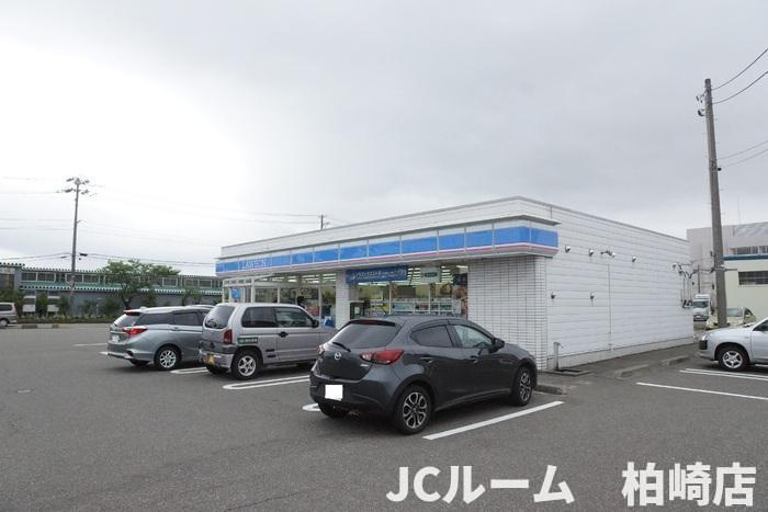 柏崎市半田１丁目のアパートの周辺