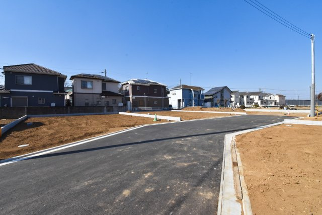 コンフォートプレイス川越市下松原2期　全7区画の外観|現況更地！取り壊し費用等かからず、すぐに建築可能です。
