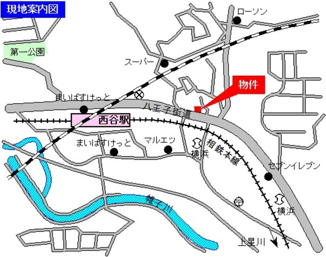 グランビュー西谷の地図