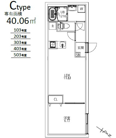 MAXIV CITY文京小石川の間取り