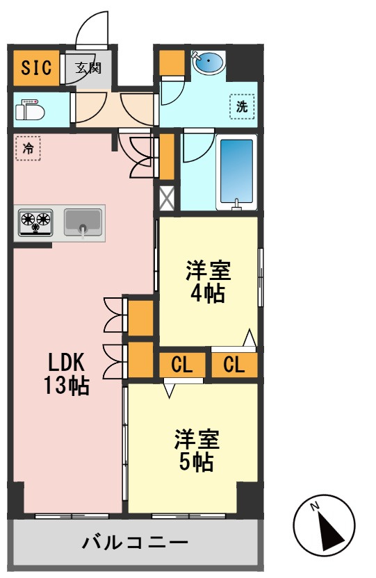 アーバンパーク船堀Ⅱの間取り