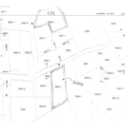 岡山市南区箕島　売地の区画図