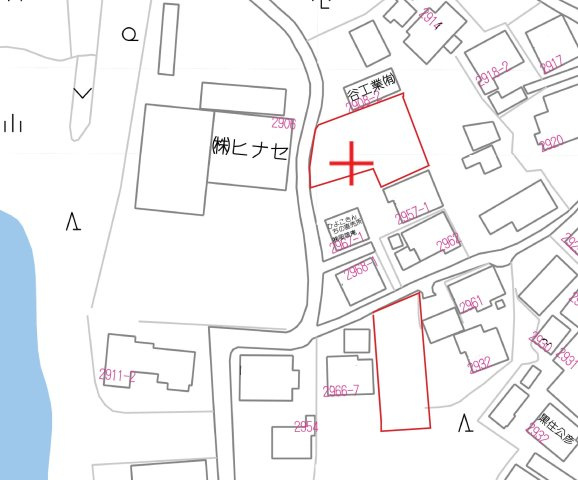 岡山市南区箕島　売地の土地図