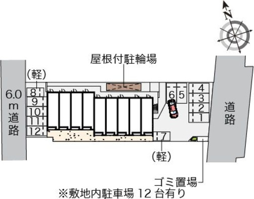 クレイノクレエ多の津の駐車場