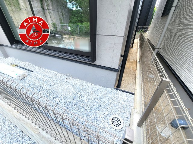 太宰府市五条5丁目第1-2棟（2号棟）　の外観|お庭で自由な時間を過ごせます。