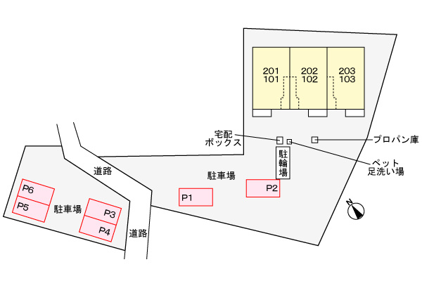 ミライズテラスの区画図