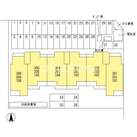 ファランドール井野の区画図|当社、チルホームのHPもご覧ください(^^)/物件情報多数♪