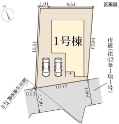 リーブルガーデンS 貝塚澤10期の区画図