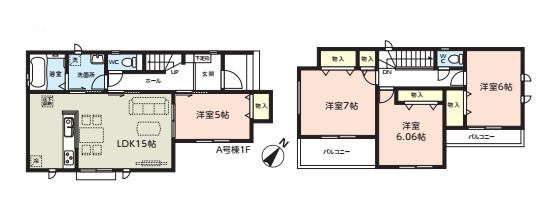 西区高木123番164　新築一戸建て　ハートフルタウン　A