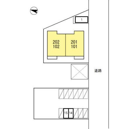 ジュナスFの区画図