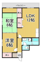 瑞穂山大ハイツの間取り