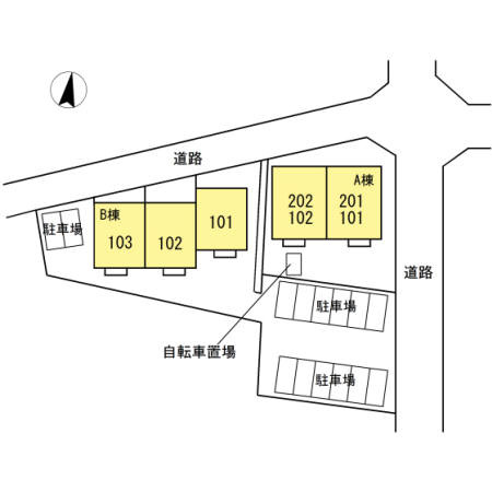 ラフィーネ ヴィーヴル　Ⅰの区画図