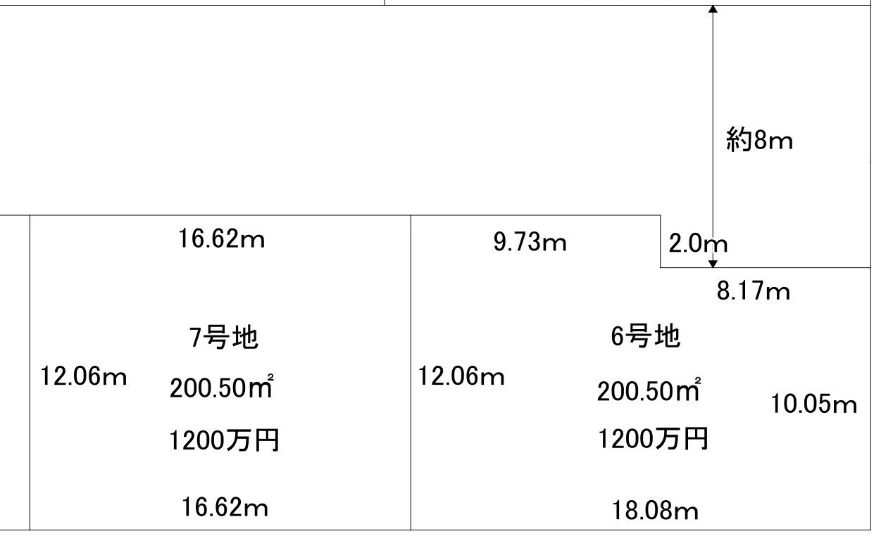 大和高田市西坊城町　全9区画の区画図|7号地