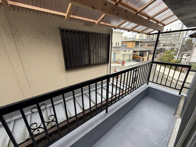 大東戸建てのバルコニー