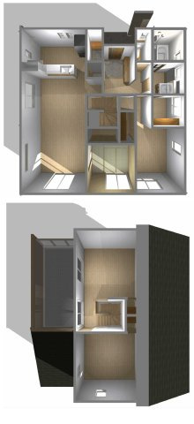 下野市石橋 3期 全1区画の完成予想図|【34N5.0a サンテラス・2階テラスプラン】 玄関にはSIC、キッチンにはパントリーと、各所にあると嬉しい収納付きです♪そして洗面室にはサンルーム付き！天気を気にせずお洗濯物を干せます。