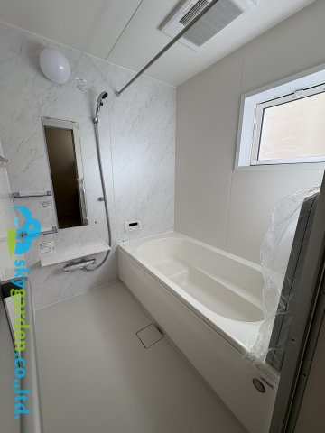 茅ヶ崎市堤3期　新築戸建　全1棟の浴室|ゆったり過ごせるお風呂です　乾燥機能付き