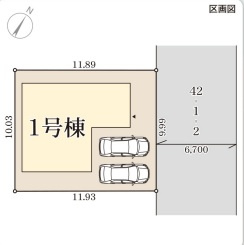 リーブルガーデンS 泉佐野市南中樫井の区画図