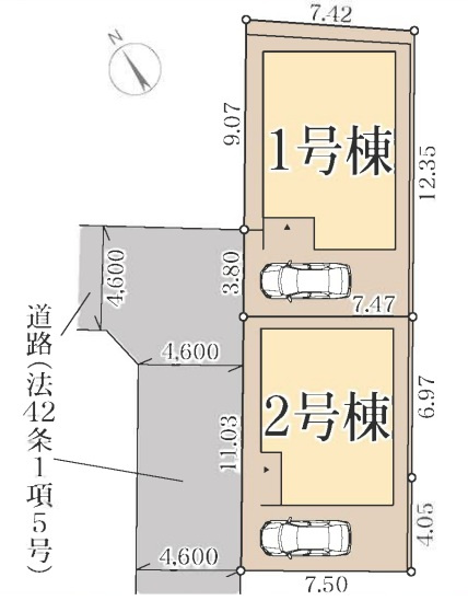 明石市貴崎4丁目の区画図
