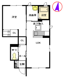 【間取り】 | シャーメゾン羽須和 **