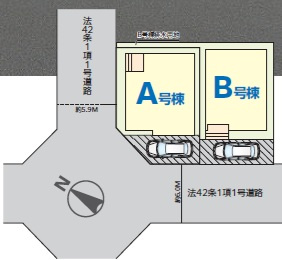 千葉市稲毛区宮野木町１８０６番５２の区画図